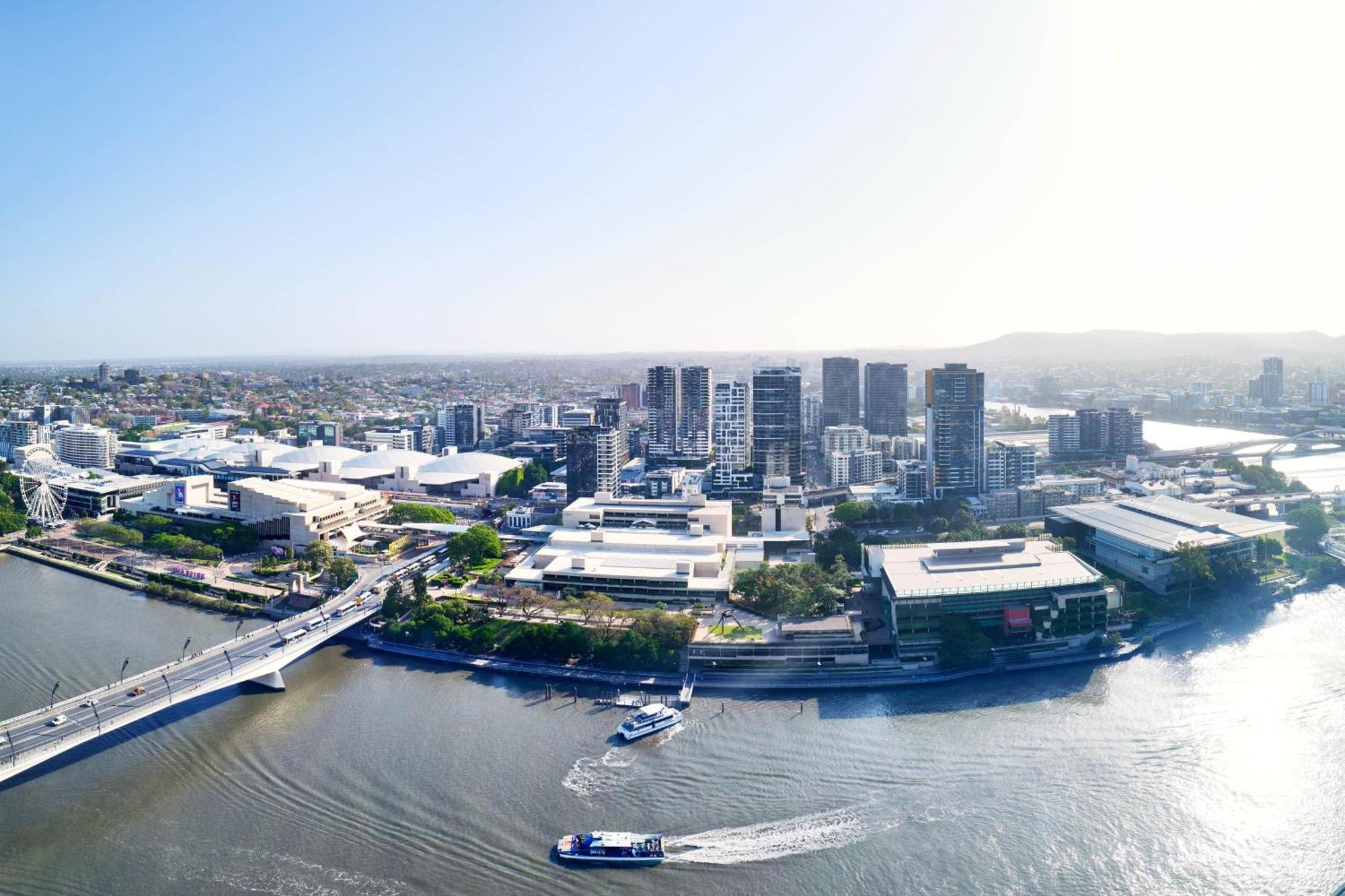 Hotel W Brisbane Exterior foto Aerial view of the campus